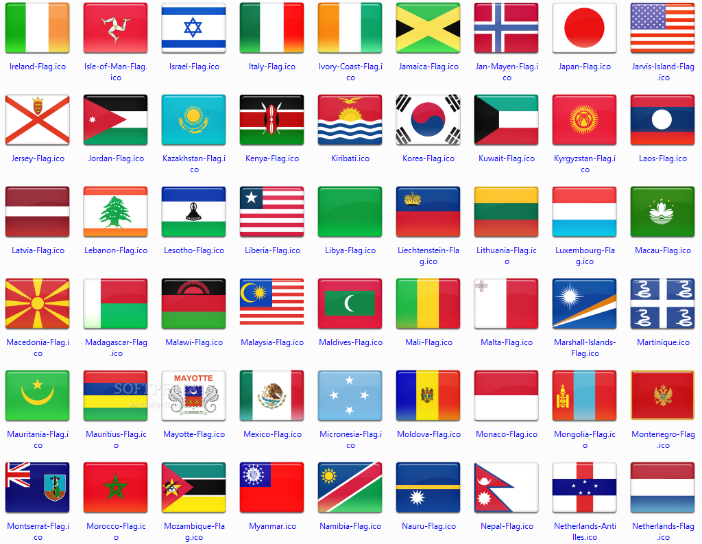 172 final country flag icons - Download