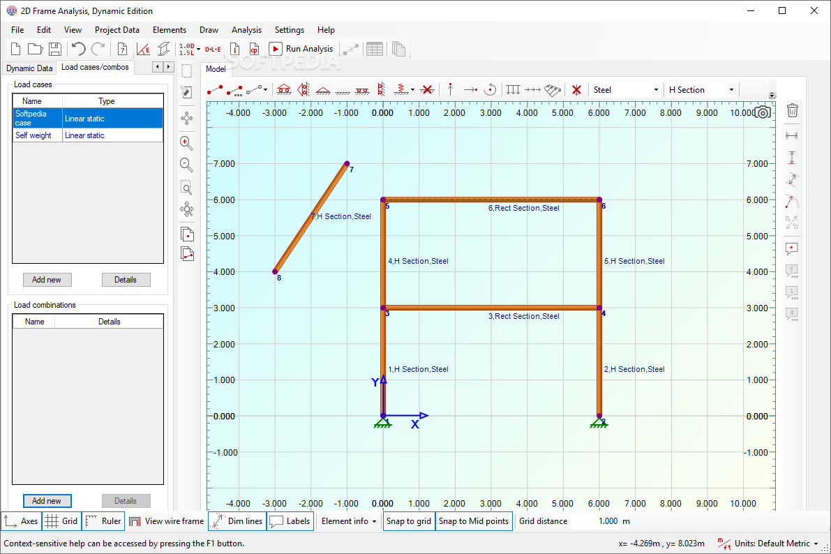 2D Frame Analysis Dynamic Edition screenshot #3