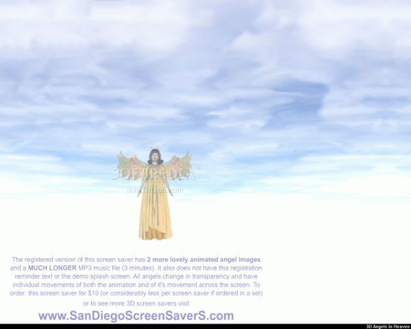 Download 3D Angels in Heaven Screensaver 1.0