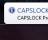 CAPSLOCK Notifier - This is the way the notification will be displayed in your system tray.
