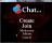 Chat - The main window of Chat enables you to select the action that you want to perform.