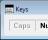 Keys - This is the main window of Keys where you can view the status of CapsLock or NumLock