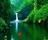 Green Waterfalls - This is a sample from what the screensaver will display on your desktop.