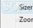 IECrap - The context menu window of IECrap where you can select the Sizer or the Zoom Frame options.