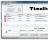 TimeSheet - The Edit menu found in TimeSheet allows you to add a blank line and view the total times.