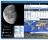Moonphase - The main window of the application allows you to choose the location in order to view the exact moon phase