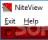 NiteView - Hide the desktop shortcuts and taskbar, as well as display dark red colors across your applications using this simple tool