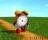 Running Clock 3D Screensaver - This funny screensaver displays a clock running along a countryside road.