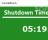 Shutdown Timer Classic - The timer changes color based on how much time is left until the given task will be executed
