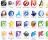 SoftDimension icon pack - These are only a few icons that are comprised in the SoftDimension icon pack colelction.