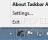 Taskbar Activate - The right-click menu of Taskbar Activate allows users to access the program settings