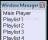 TheAwsmPlayer - Playlist Manager window of TheAwsmPlayer