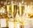 Holiday Champagne Screensaver - The screensaver shows some glasses of champagne and presents, all in a glittery atmosphere