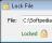 LockFile - This is the main window of LockFile that allows you to easily lock and unlock the loaded files.