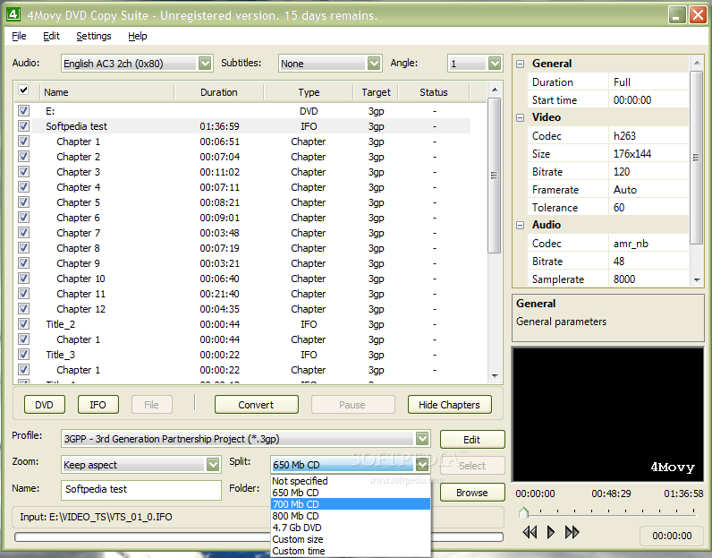 4Movy DVD Ripper + DVD Copy Machine Suite screenshot #0