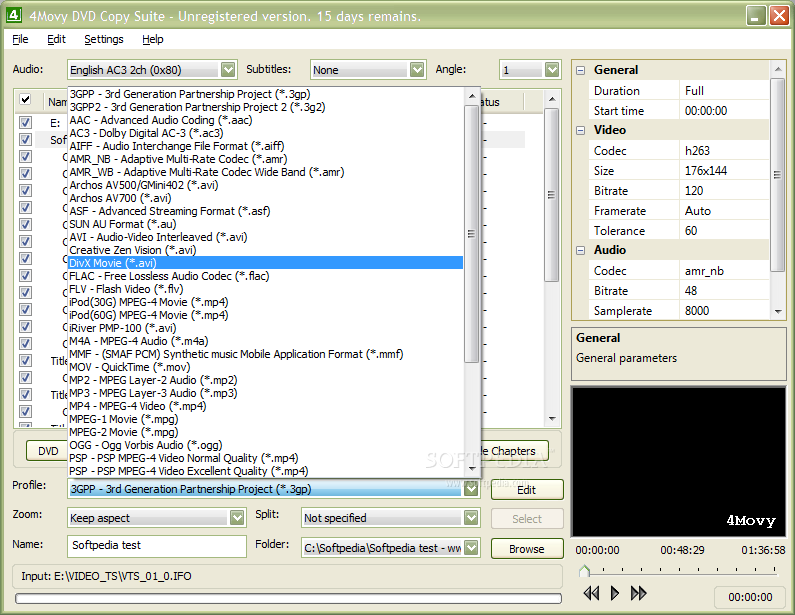 4Movy DVD Ripper + DVD Copy Machine Suite screenshot #1