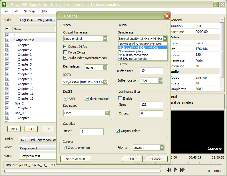 4Movy DVD Ripper + DVD Copy Machine Suite screenshot #2