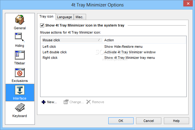 Tray Minimizer 