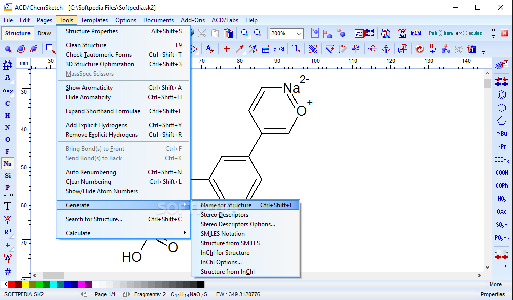 ChemSketch screenshot #2