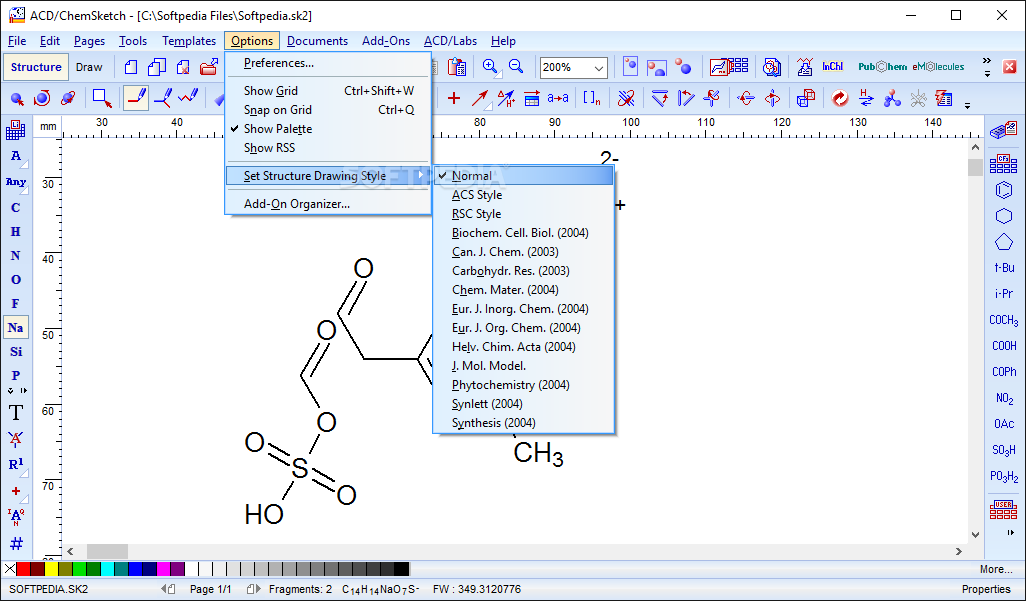 ChemSketch screenshot #4