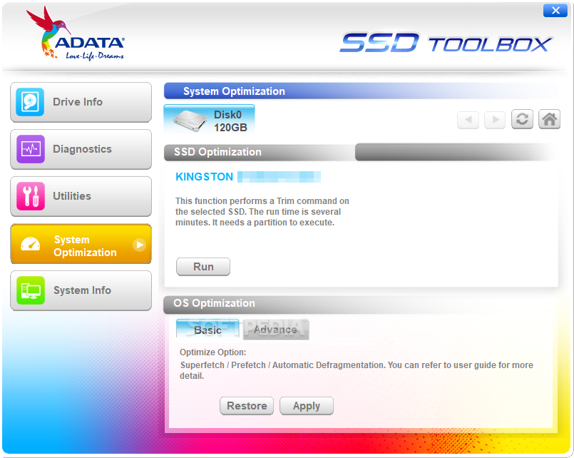 ADATA SSD Toolbox from Adata website