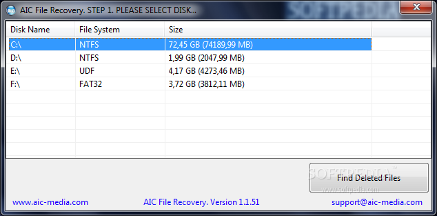 aic file recovery