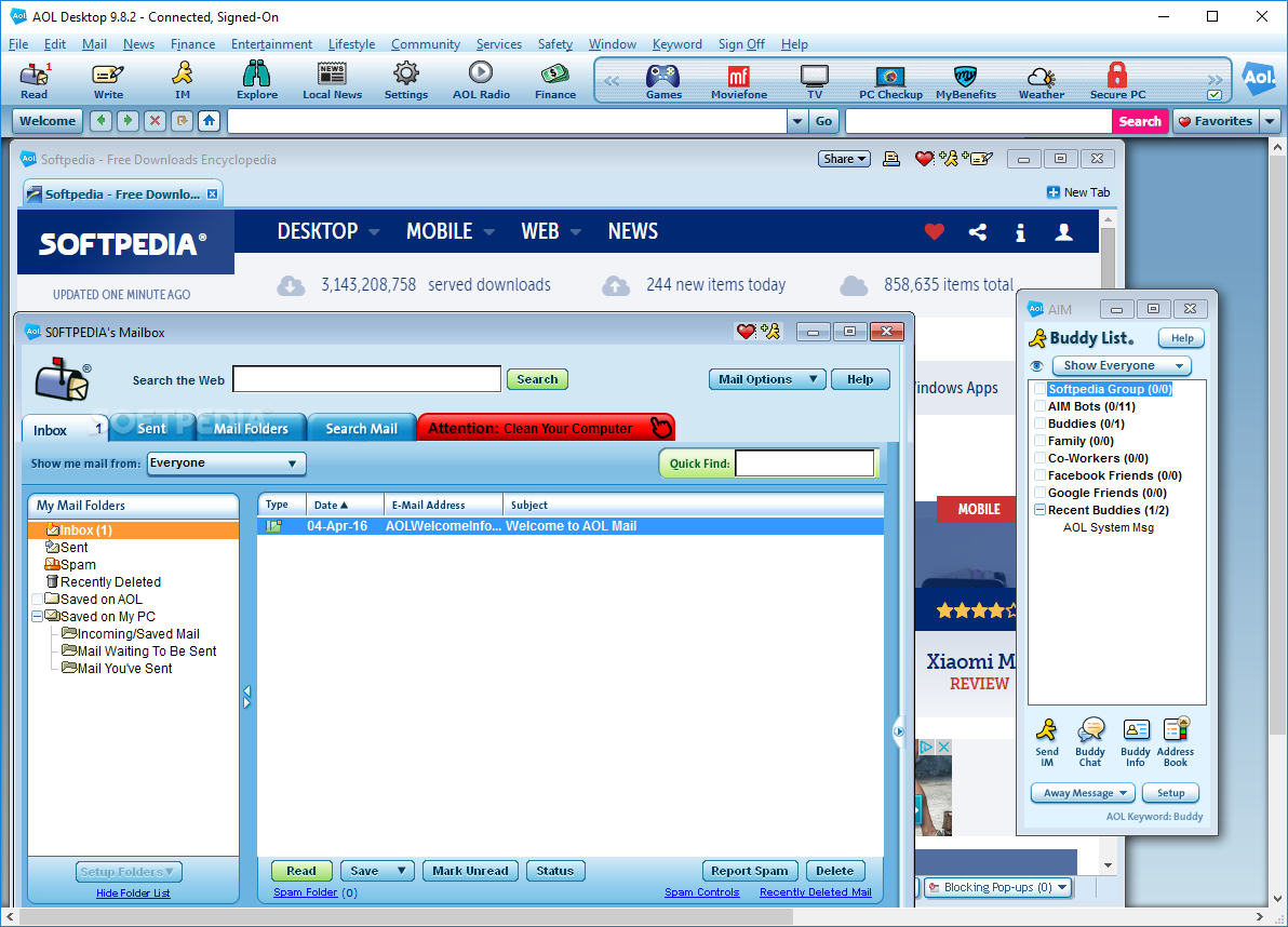 Aol desktop download download windows 10 program