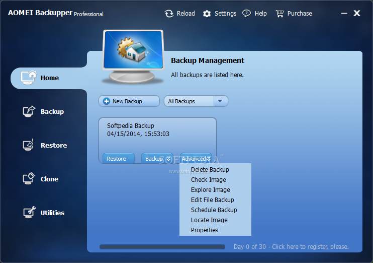 AOMEI Backupper Professional 7.3.0 download the new version