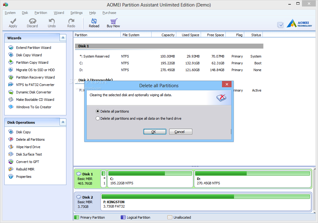 for android download AOMEI Partition Assistant Pro 10.1