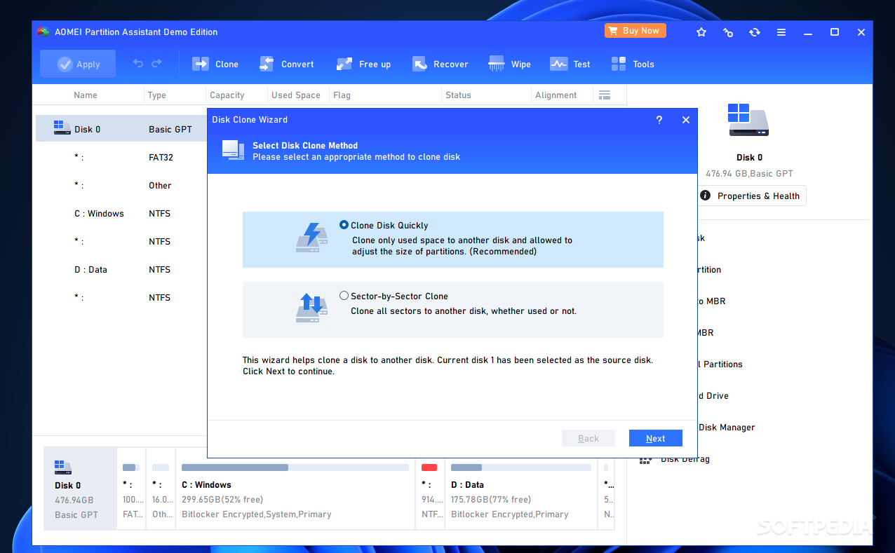 AOMEI Partition Assistant Unlimited Edition screenshot #1