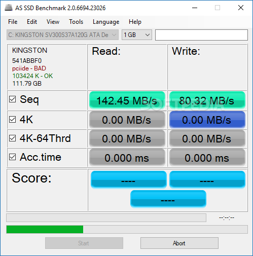 AS SSD Benchmark screenshot #0
