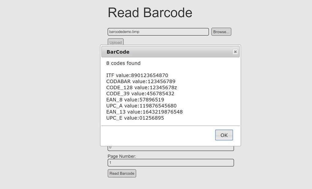 ASP.NET Barcode SDK Component screenshot #0