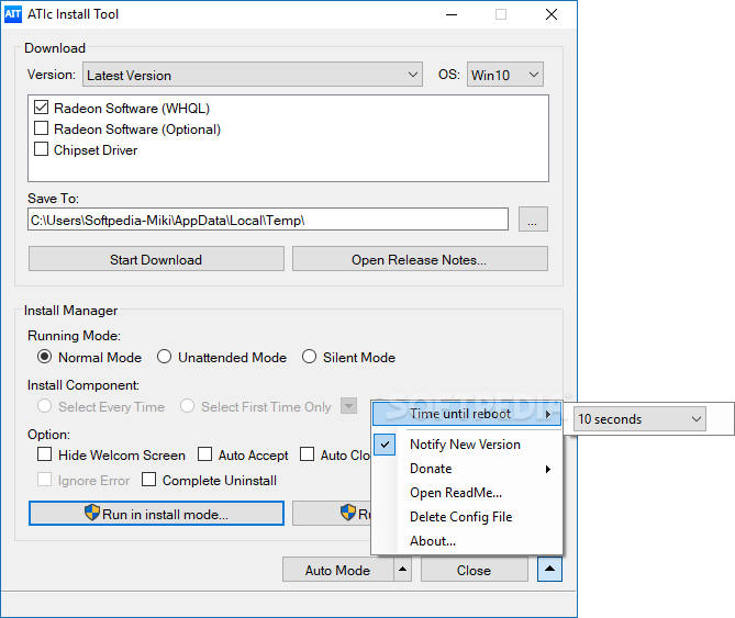 download the new version ATIc Install Tool 3.4.1
