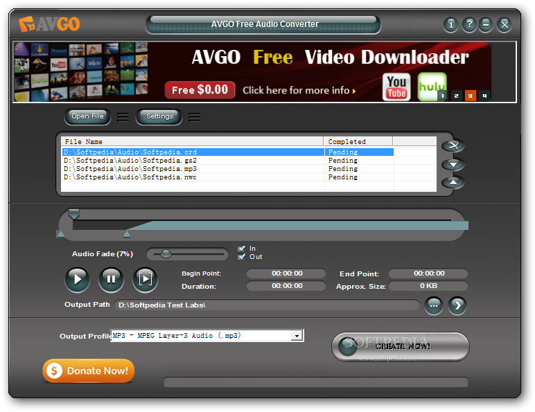 Download AVGO Free Audio Converter 1.05.3