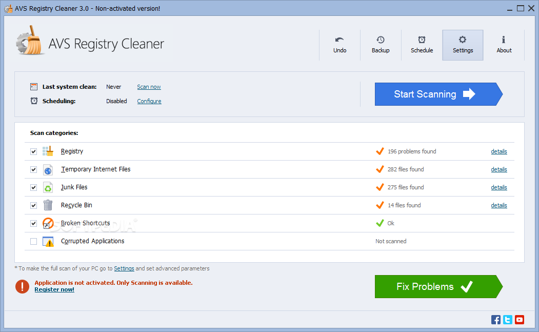 AVS Registry Cleaner screenshot #0