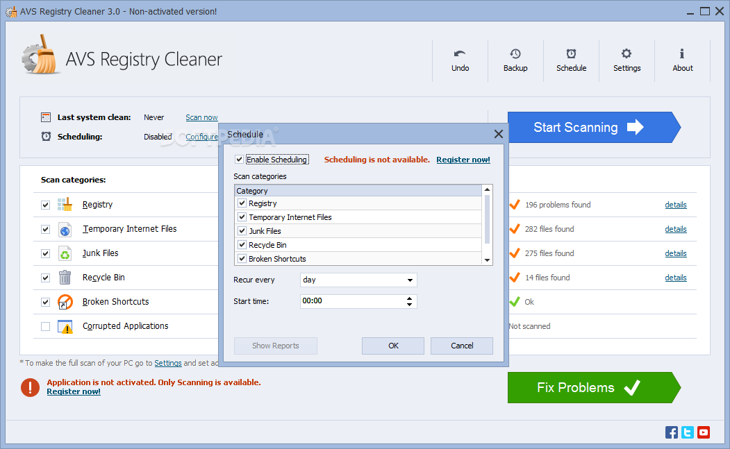 AVS Registry Cleaner screenshot #2