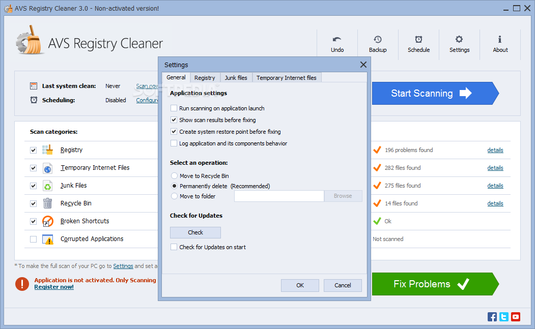 AVS Registry Cleaner screenshot #3
