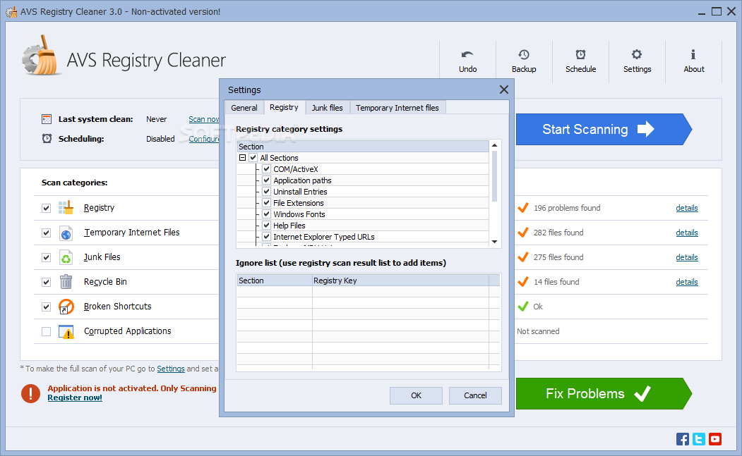 AVS Registry Cleaner screenshot #4