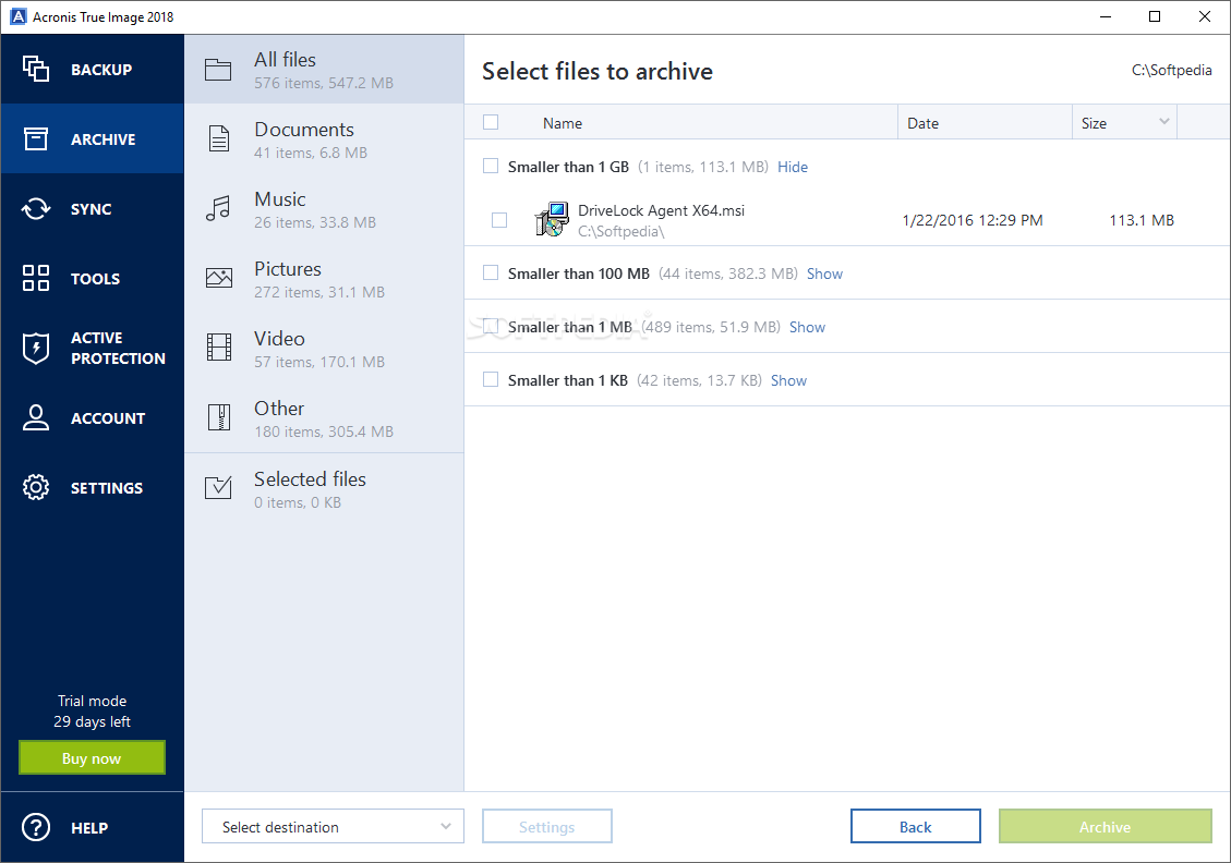 cleanup tool acronis true image 2019