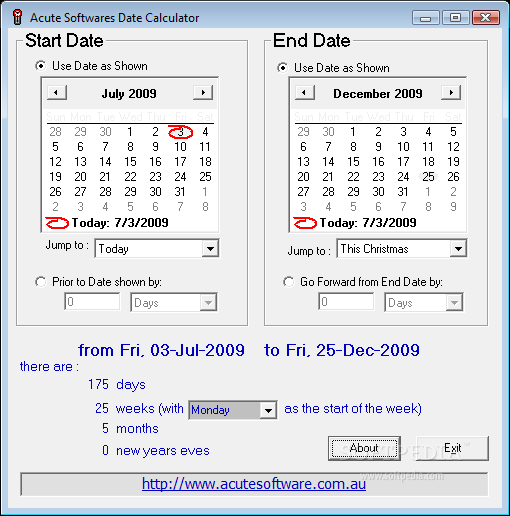 Download Date Calculator