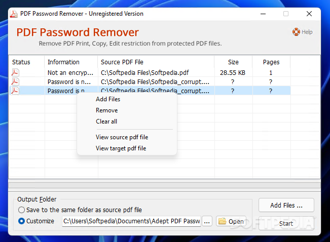 password remove from pdf