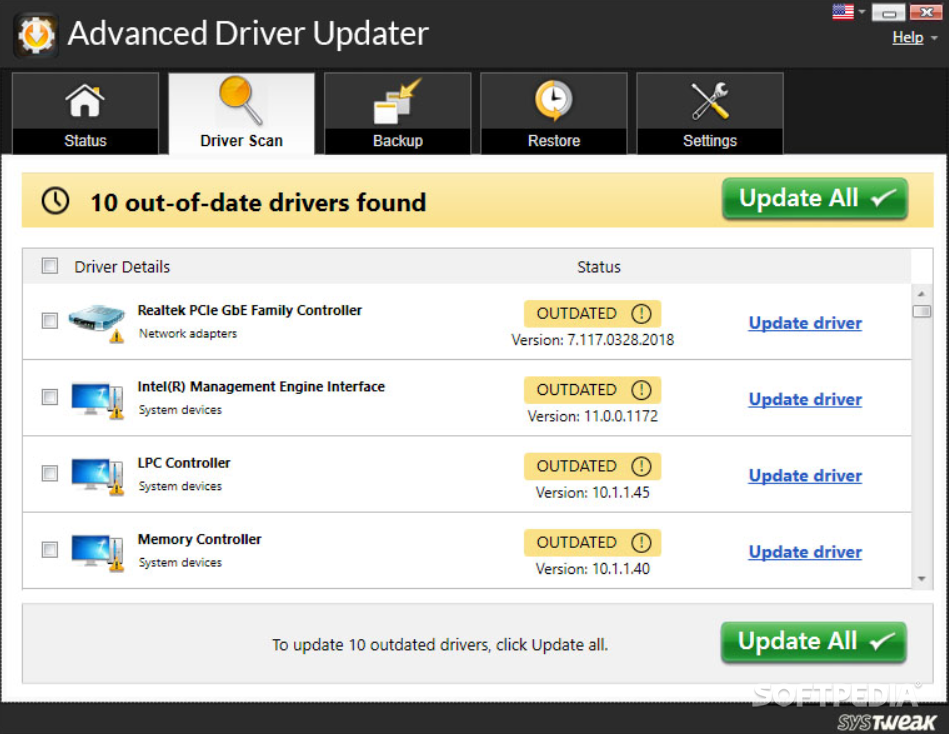 Advanced Driver Updater screenshot #2