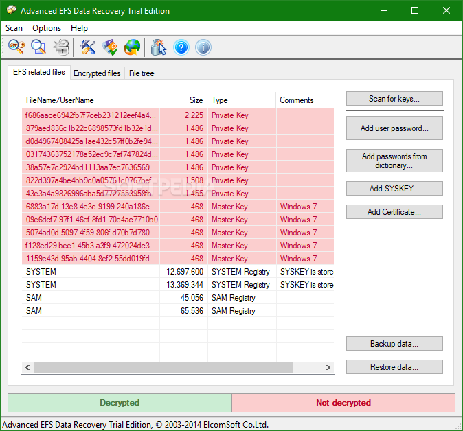 Advanced EFS Data Recovery Elcomsoft CoLtd