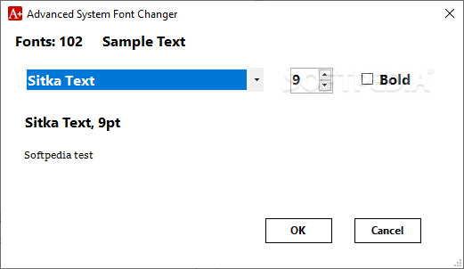 Advanced System Font Changer screenshot #1