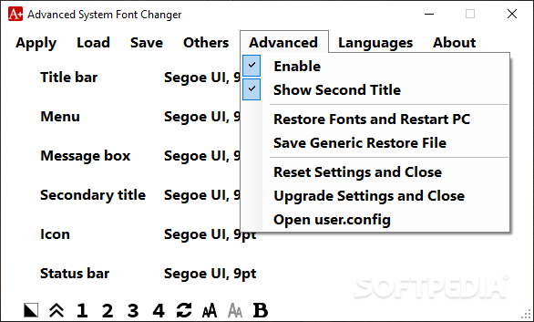 Advanced System Font Changer screenshot #4