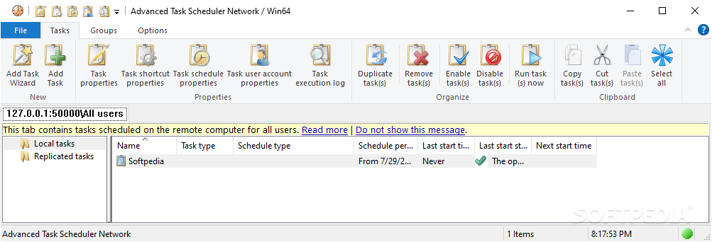 Advanced Task Scheduler Network screenshot #0