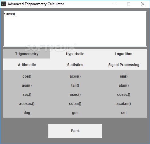Advanced Trigonometry Calculator Portable screenshot #2