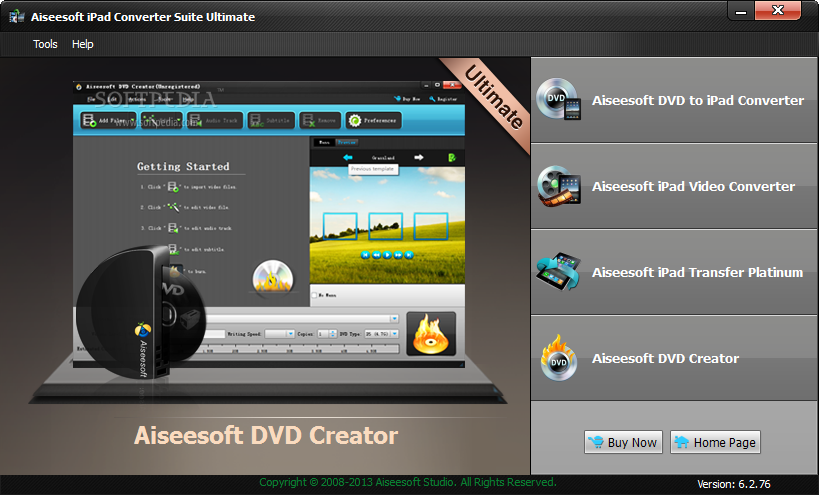 aiseesoft video converter ultimate says preparing main window