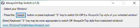 AlwaysOnTop Switch screenshot #0