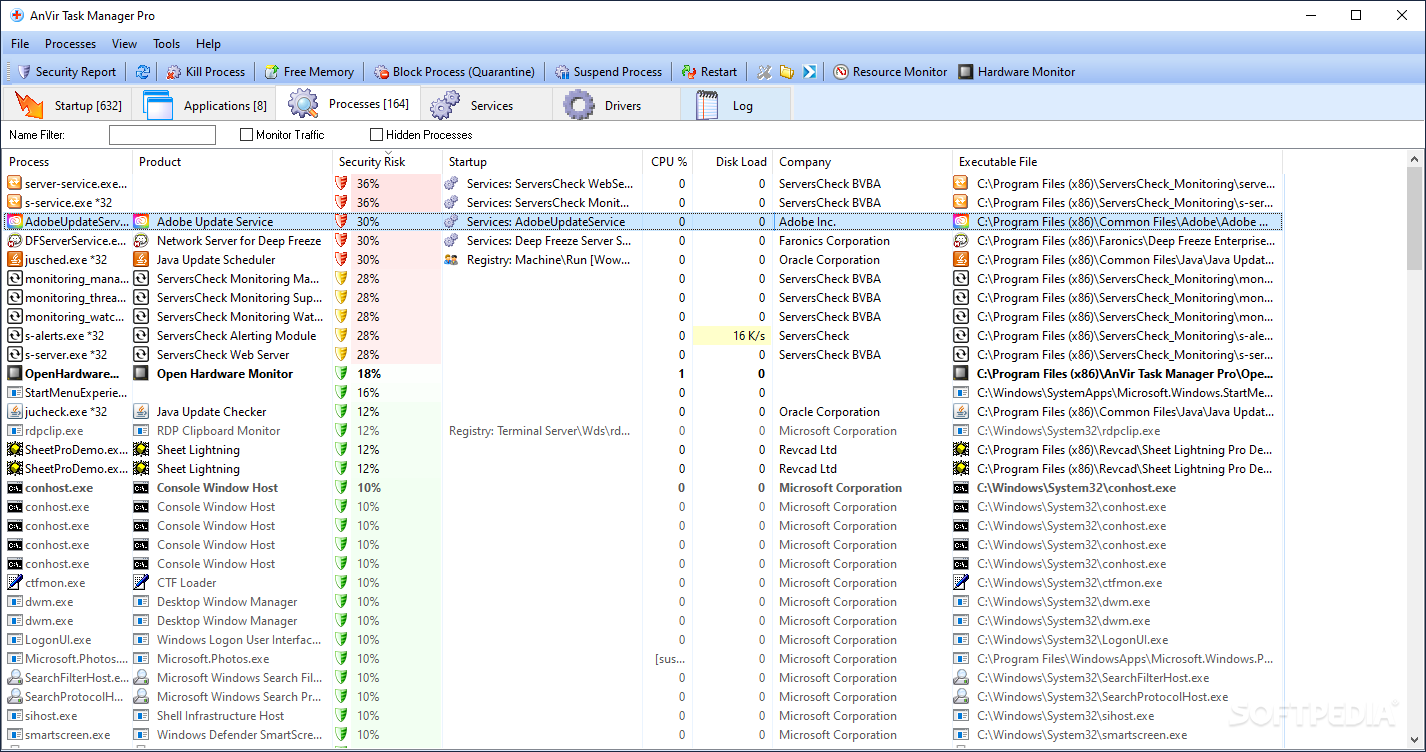 AnVir Task Manager Pro screenshot #0